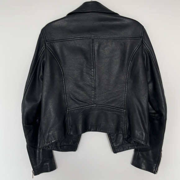 Zara leather motorcycle jacket - Picture 2 of 3